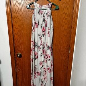 Pale blue floral dress